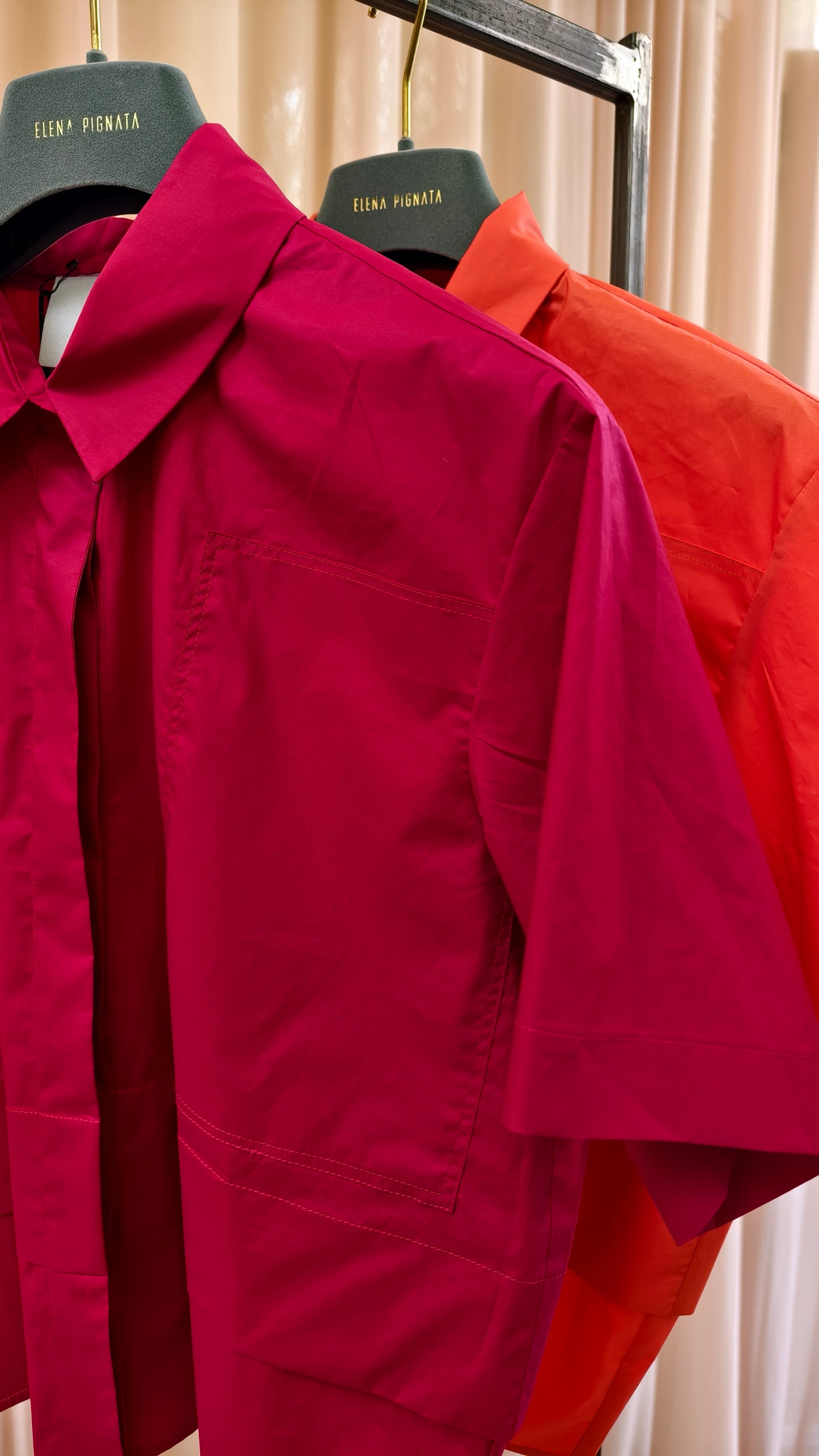 Camicia maniche corte in fil coupè