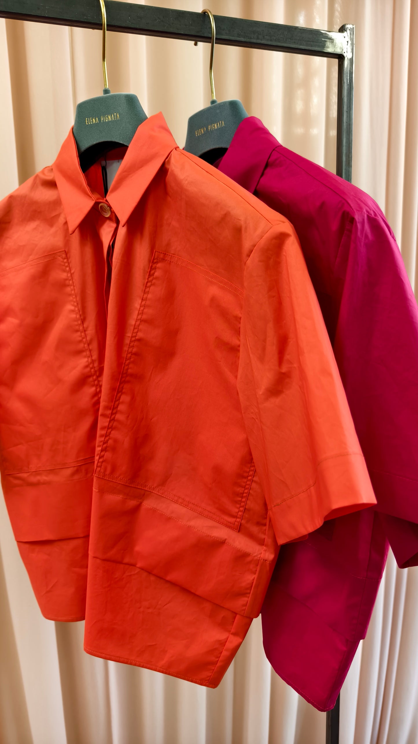 Camicia maniche corte in fil coupè