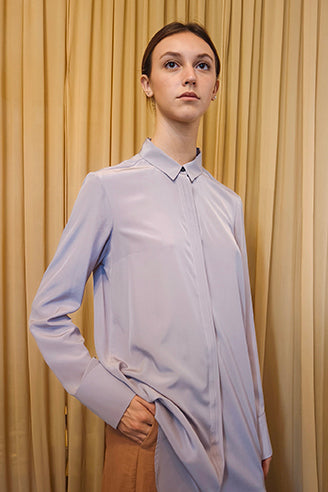 Camicia in crepe de chine