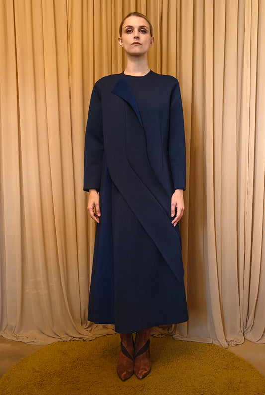 Abito girocollo in neoprene