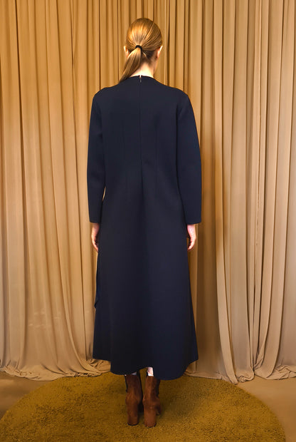 Abito girocollo in neoprene