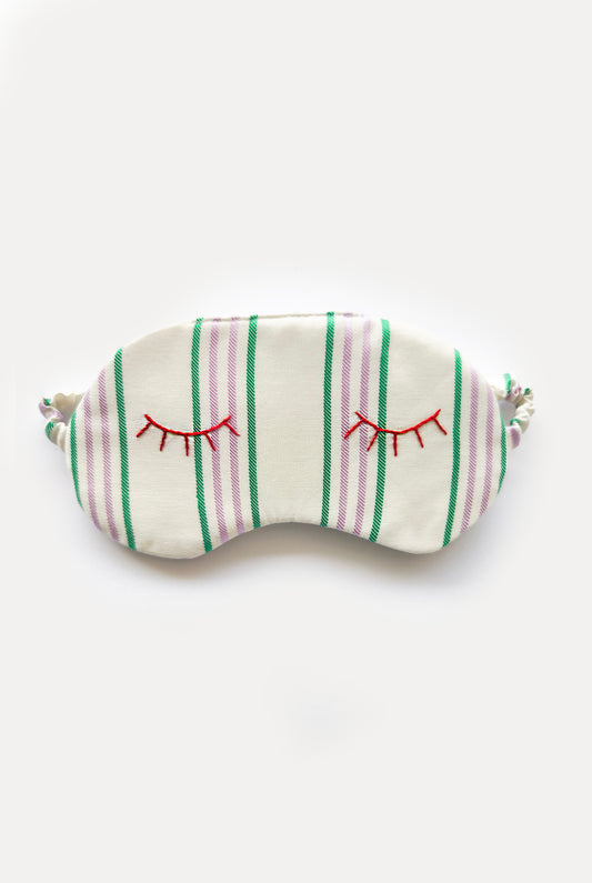 MoonWhisper - mascherina ricamata lillac green