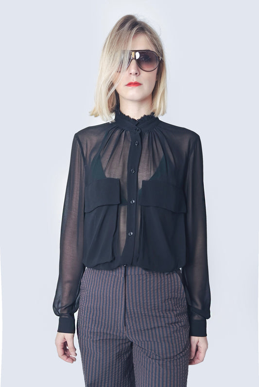 Camicia black seta