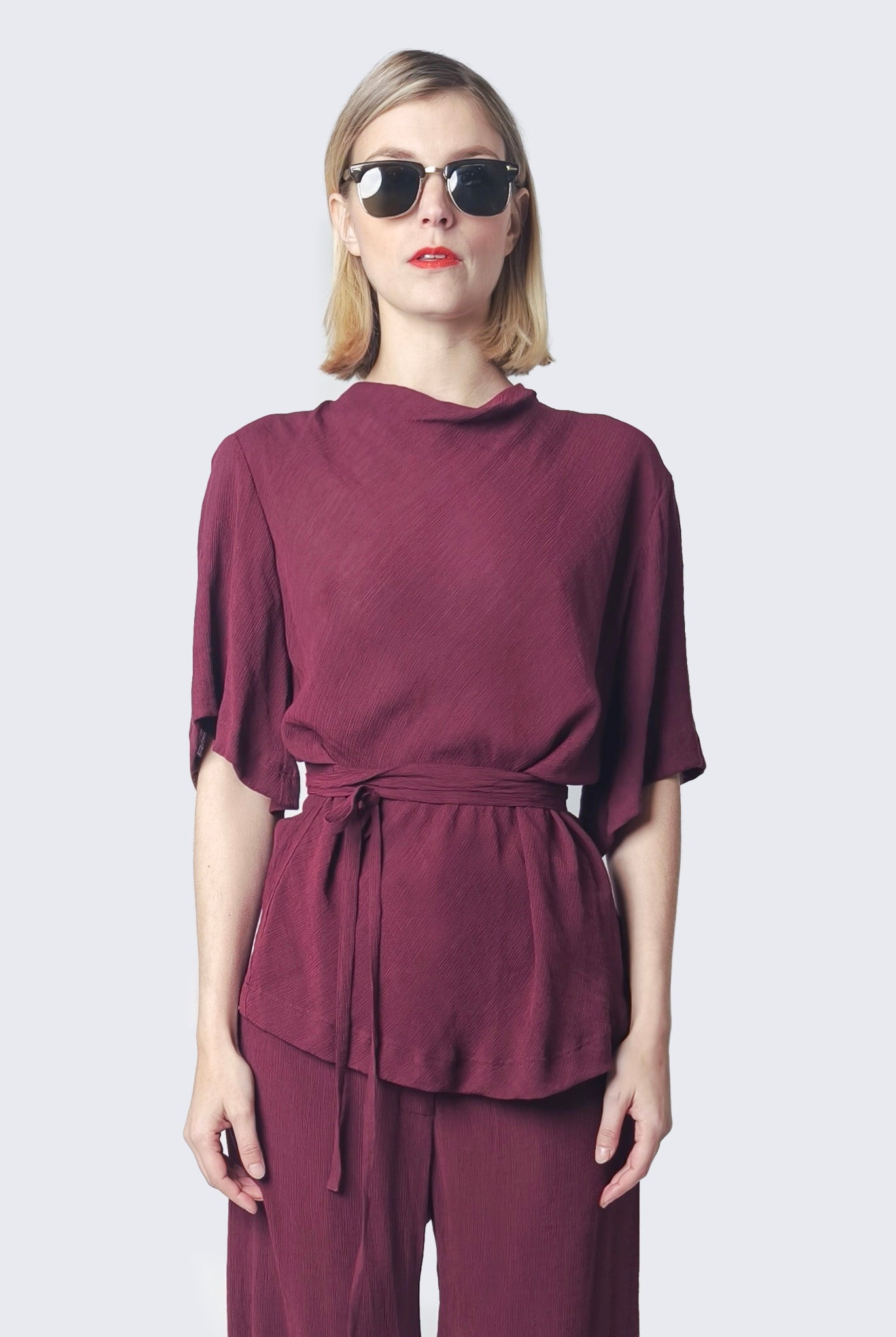 Burgundy Blouse