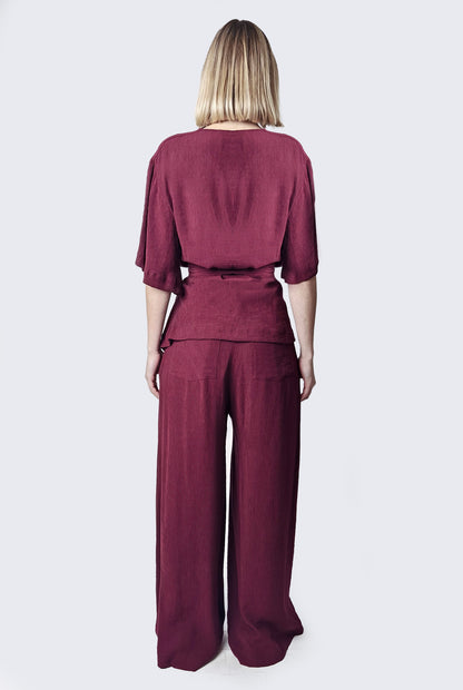 Burgundy Blouse