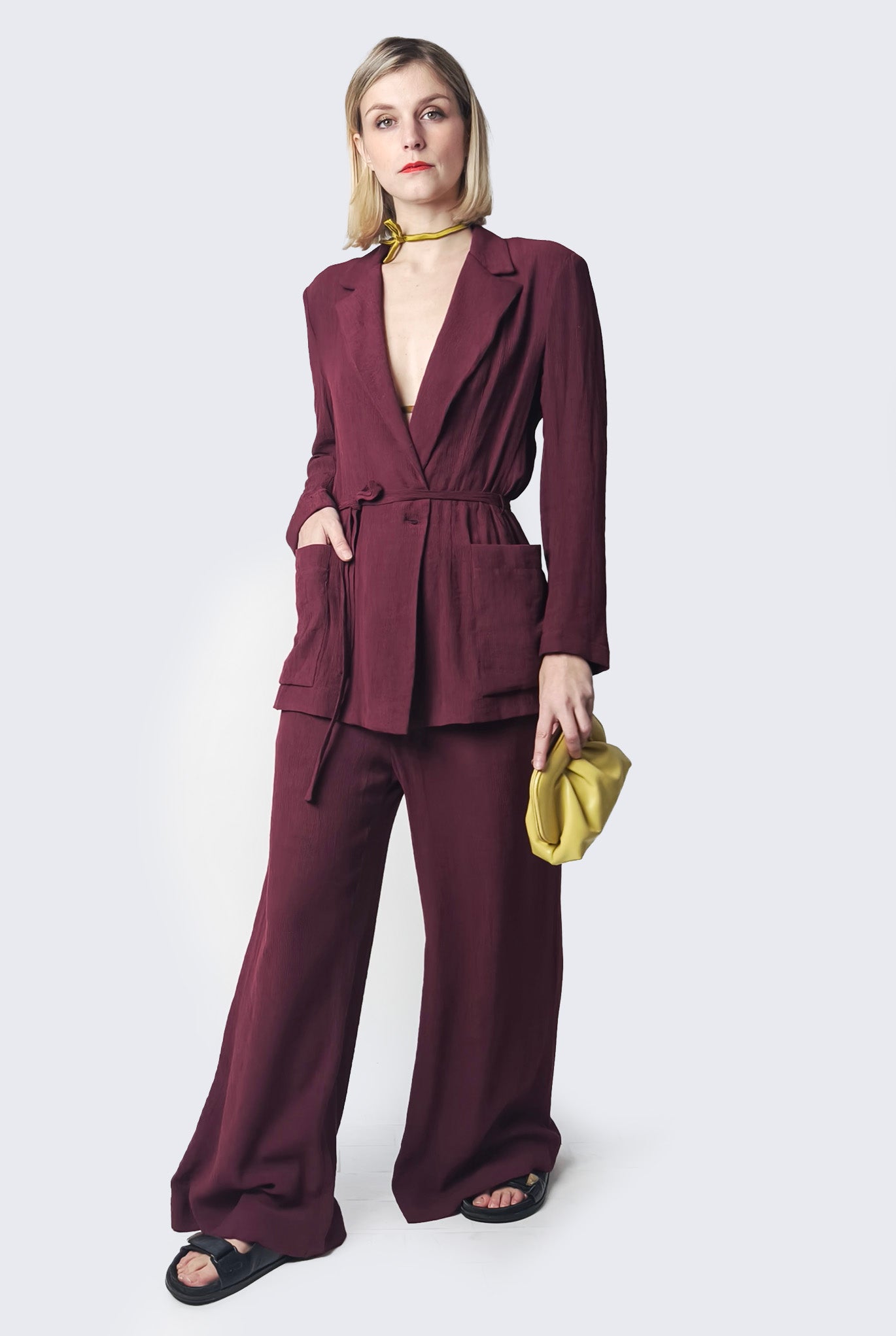 Burgundy Blazer