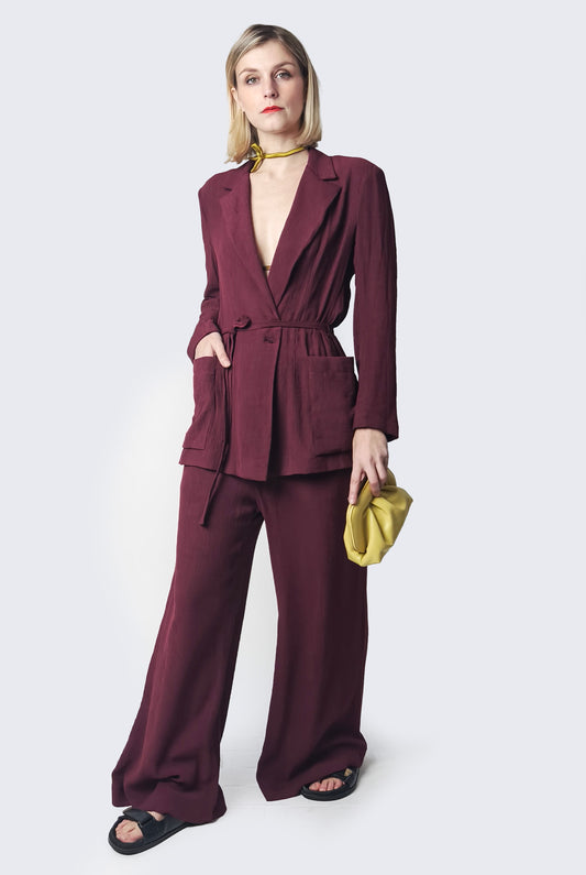 Burgundy Blazer