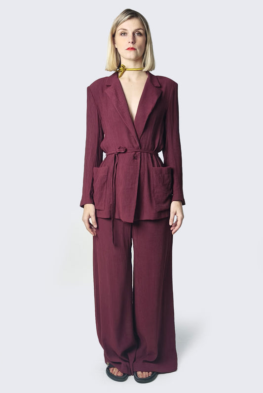 Burgundy Blazer