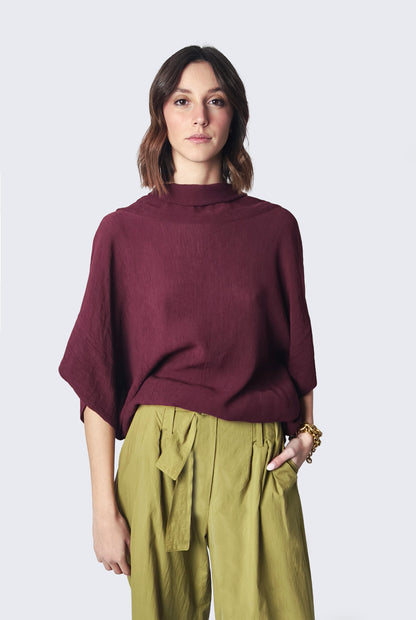 Burgundy Blouse