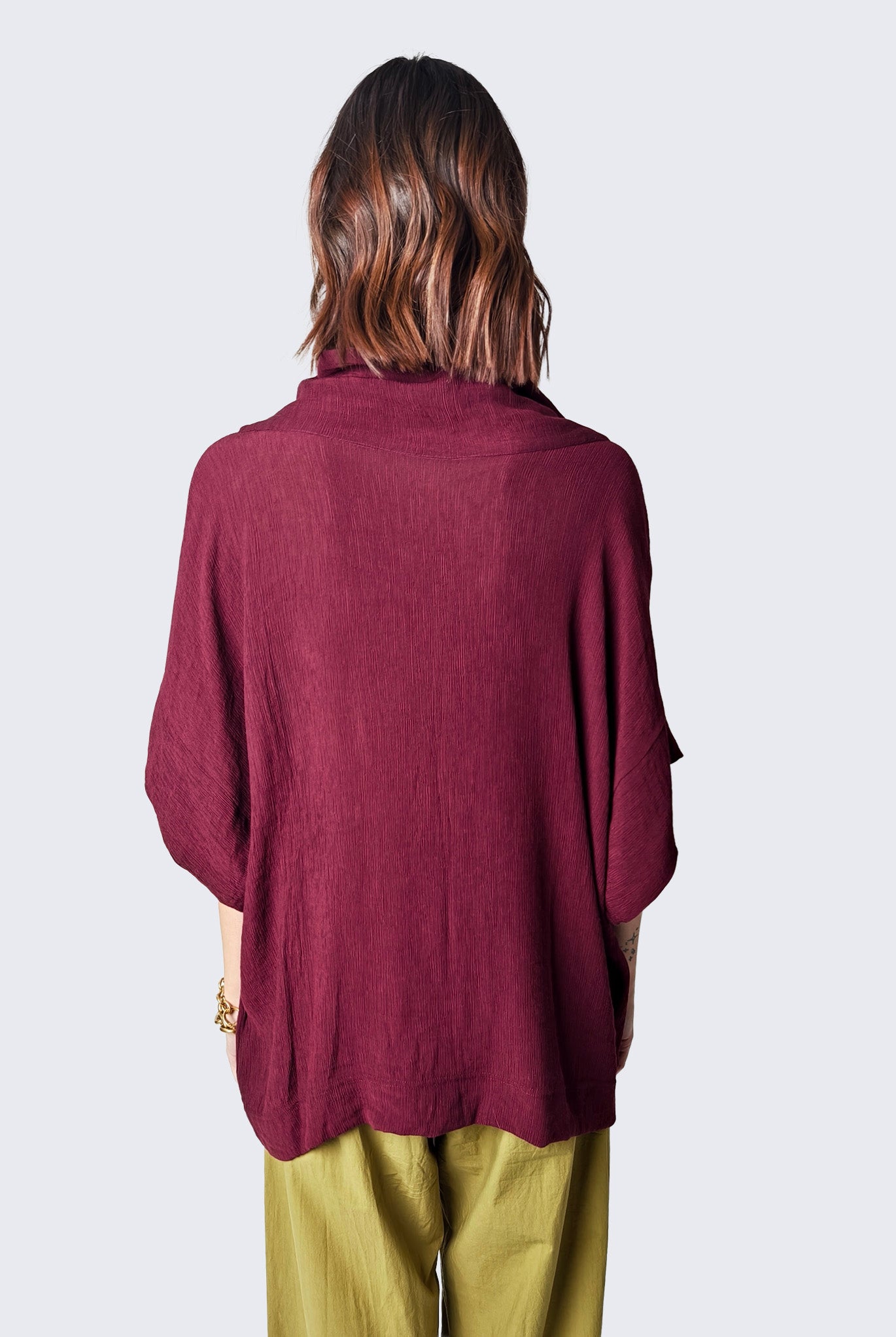 Burgundy Blouse