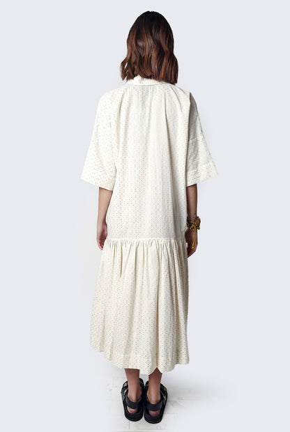 Gold Pois Dress