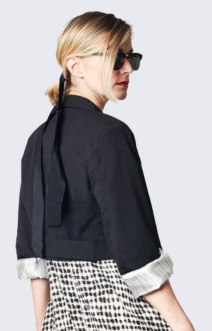 Cropped Black Blazer