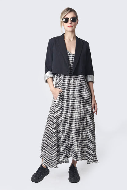 Cropped Black Blazer