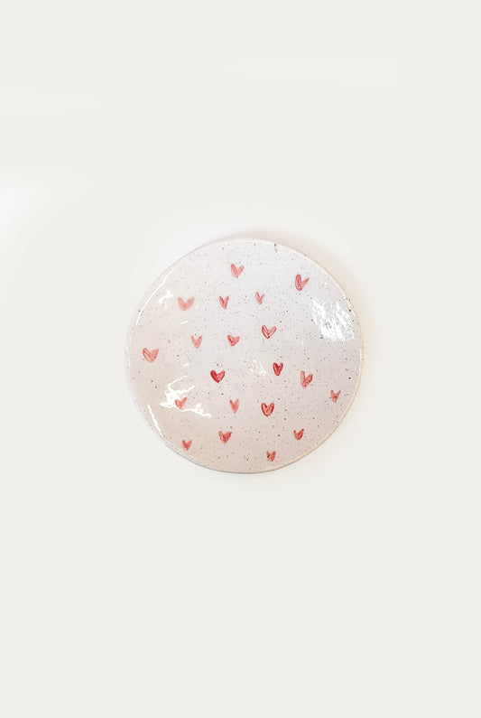 Sbrocca little hearts - Small ceramic plate