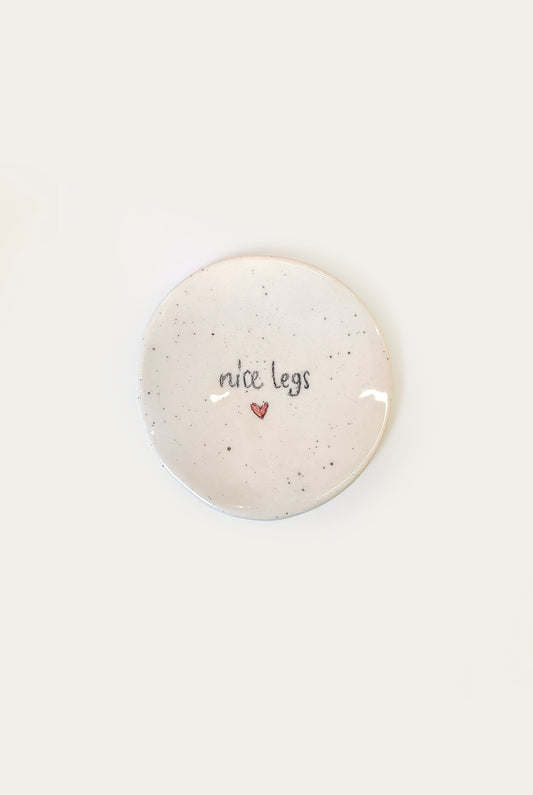Sbrocca nice legs - Small ceramic plate