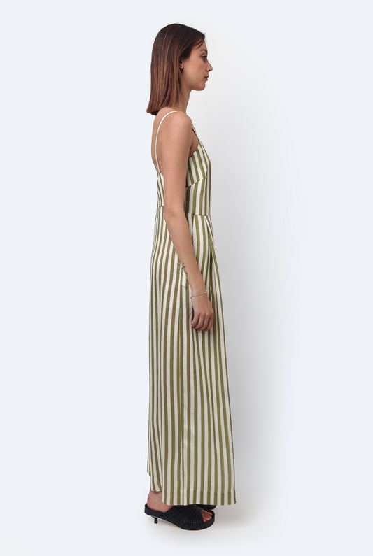 Stripes Jumpsuit Sage