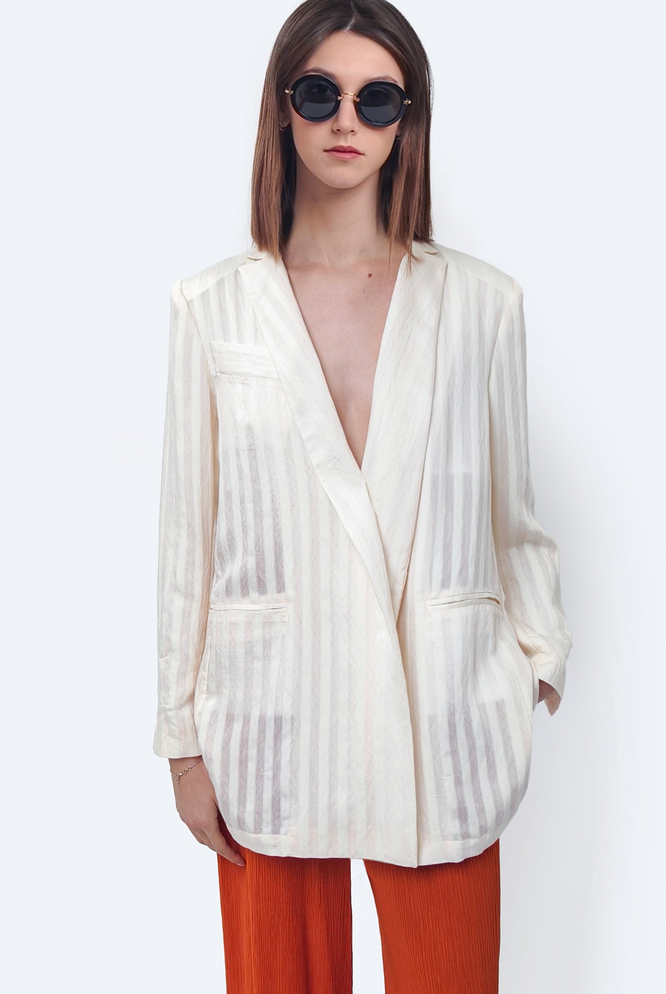 Stripes Blazer Rose