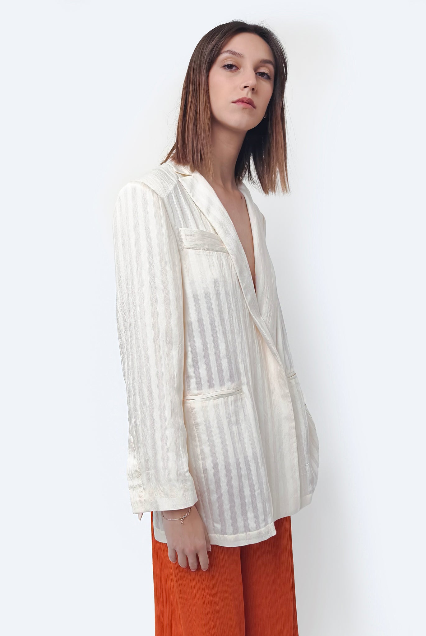 Stripes Blazer Rose
