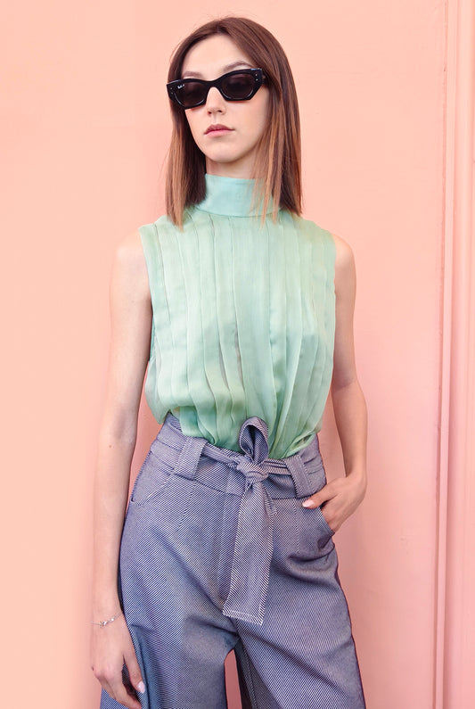 Silk Mint Top