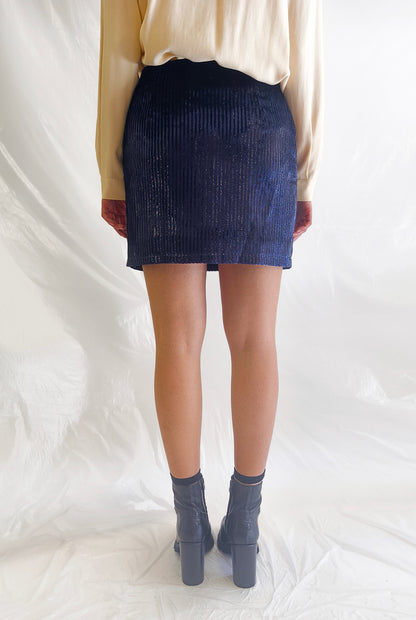 Velvet Skirt Black
