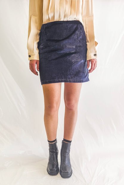 Velvet Skirt Black