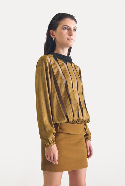 Stripes Sweater Gold