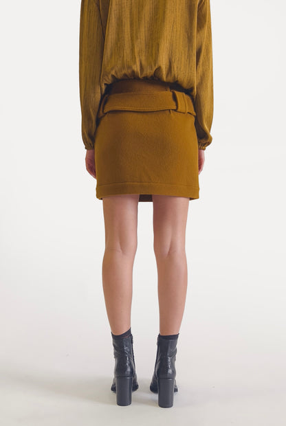 Gold Mini Skirt