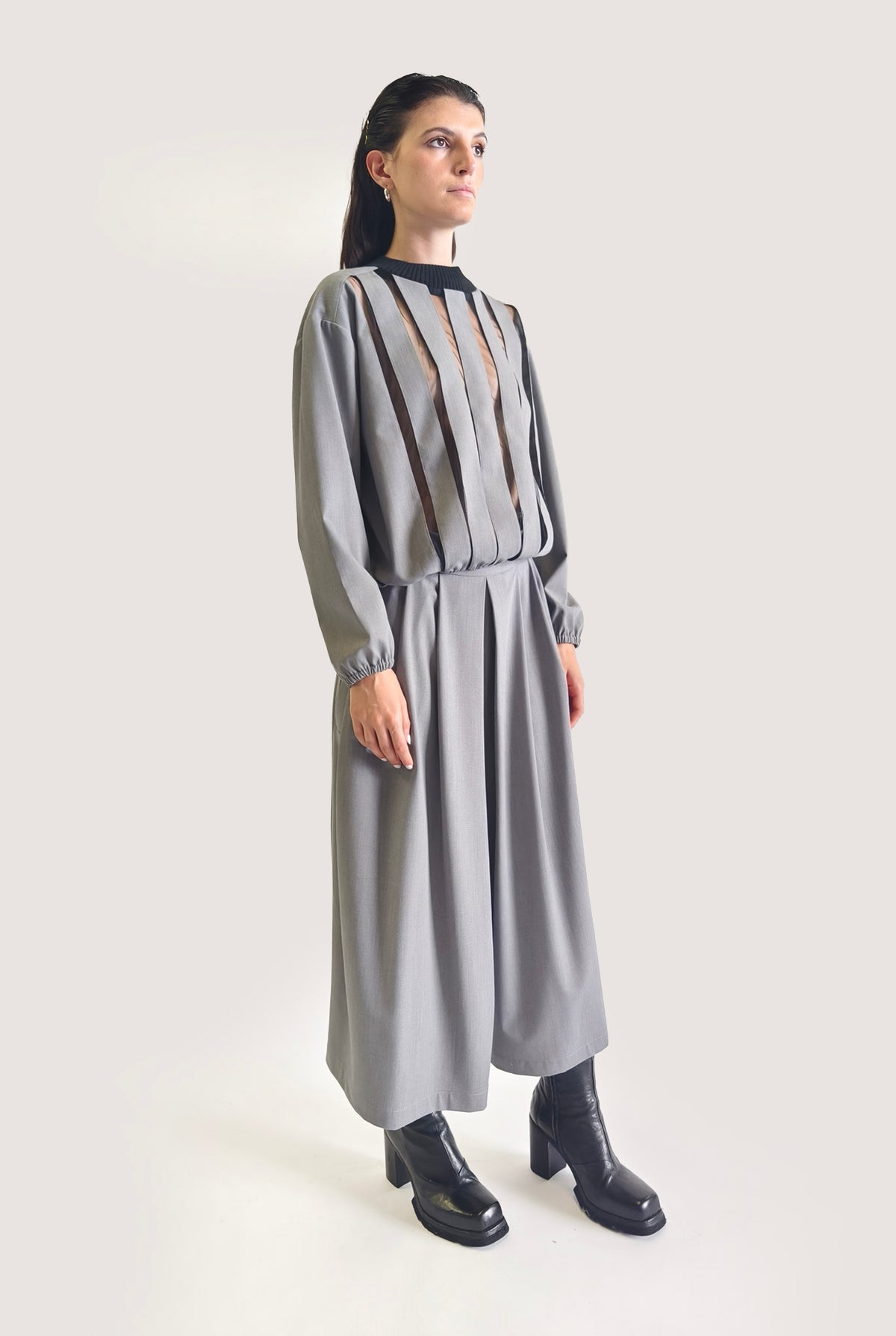 Stripes Sweater Grey