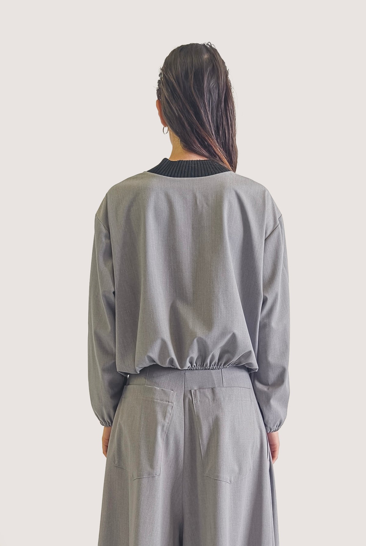 Stripes Sweater Grey