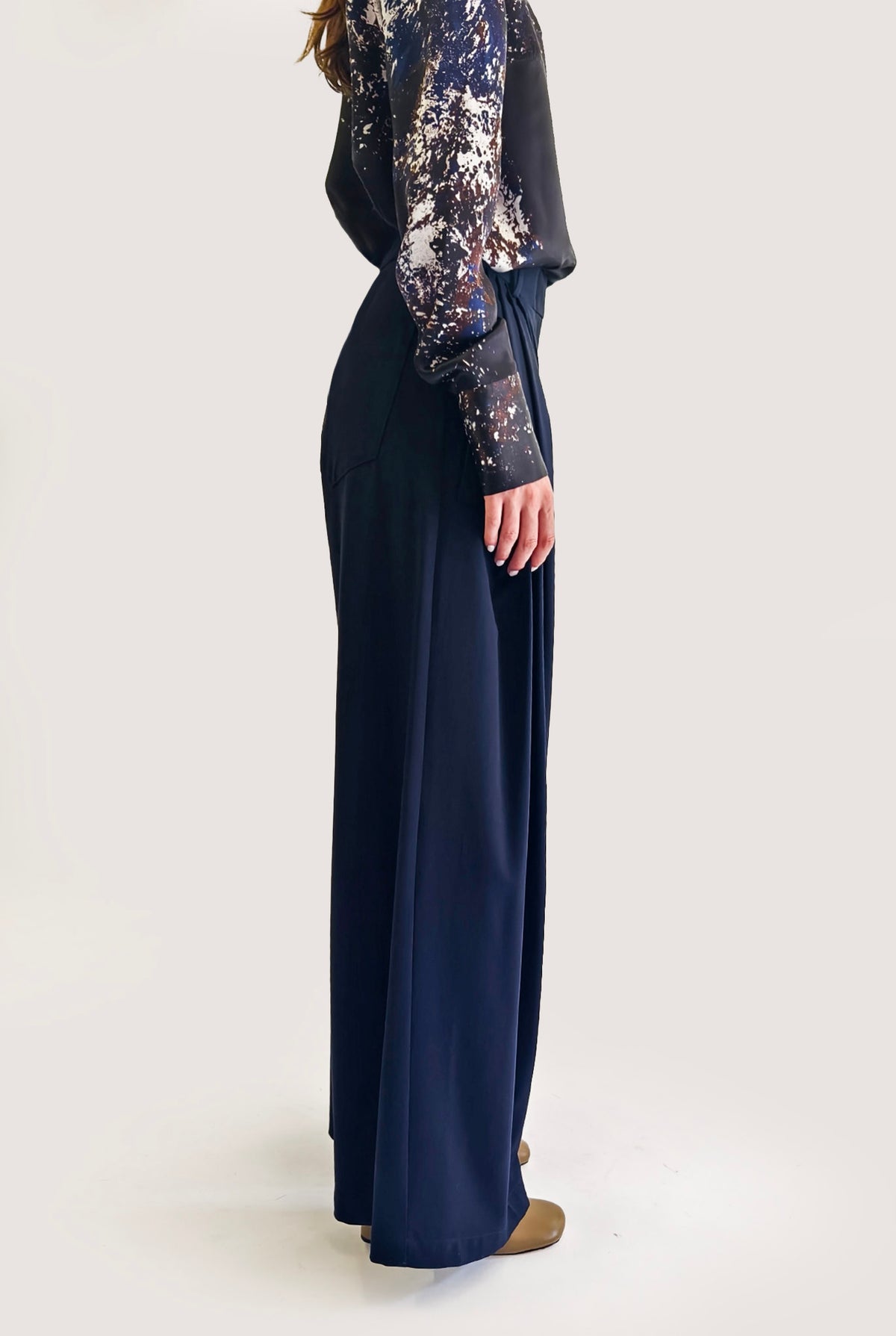 Pant Wide-Leg Blue