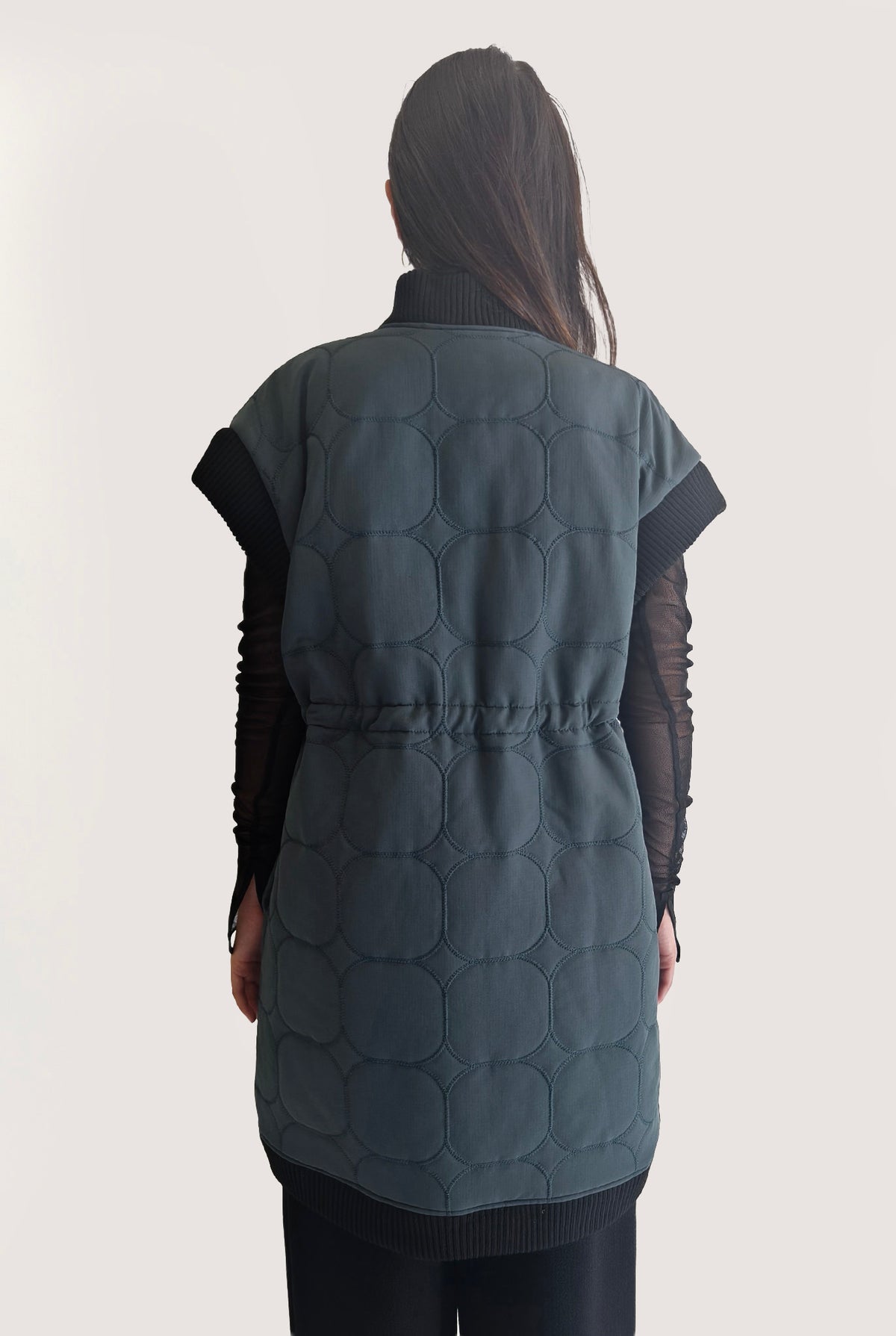 Quilted Gilet Green