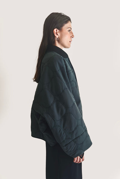 Quilted bomber