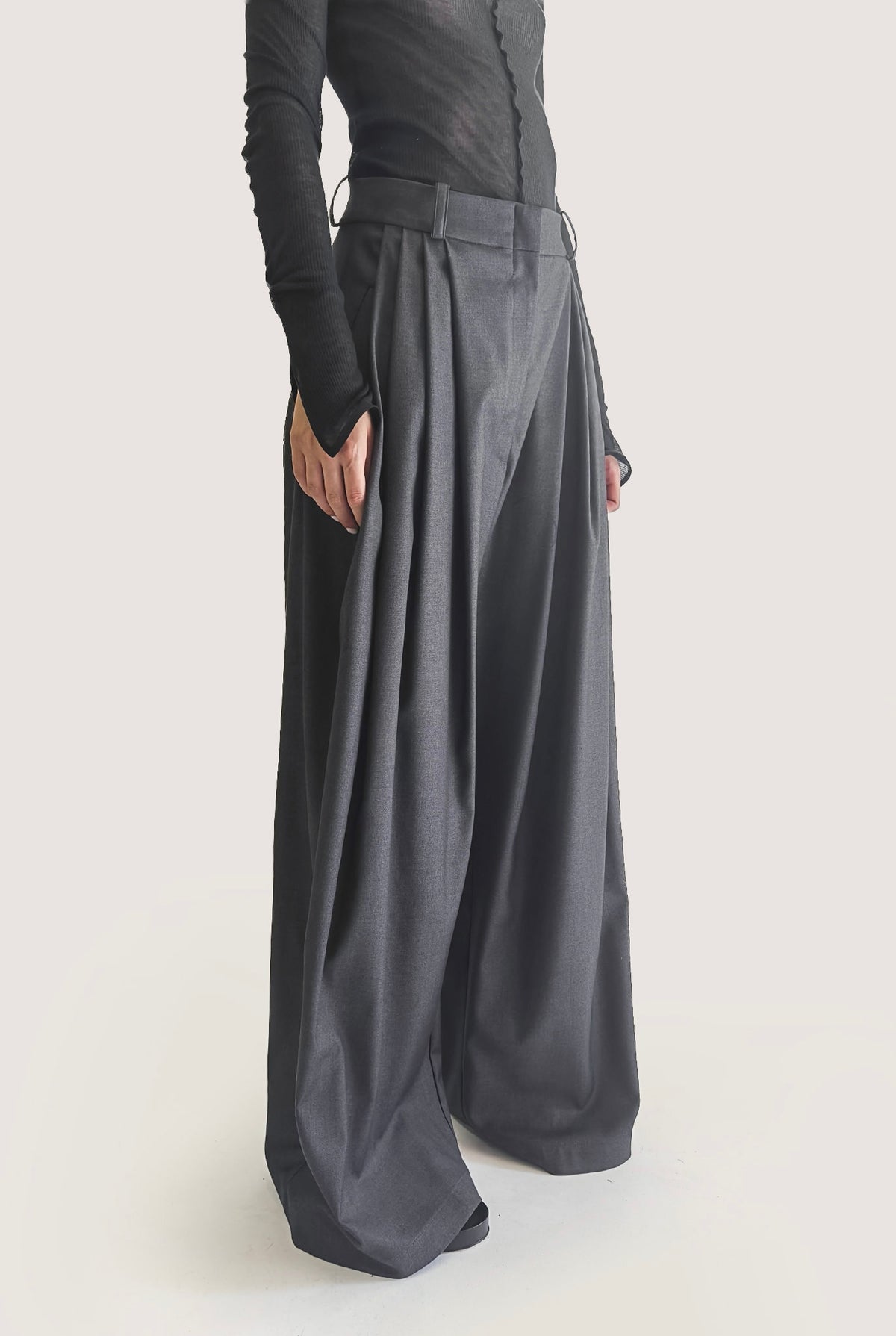 Pant Wide-Leg Grey