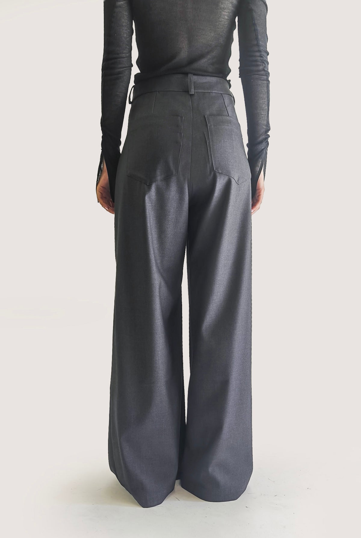 Pant Wide-Leg Grey