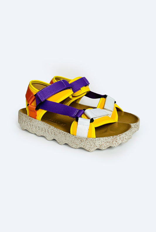 Velcro Sandals Multicolor Yellow