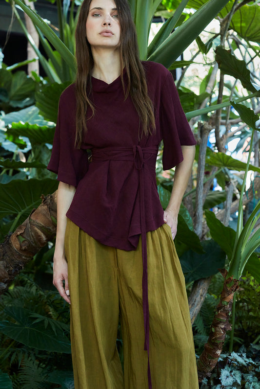 Burgundy Blouse