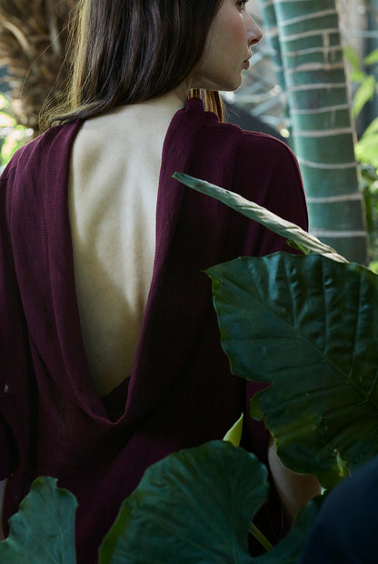 Burgundy Blouse