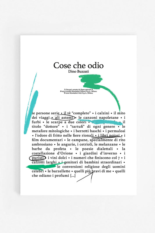 Cose Che Odio-Poster