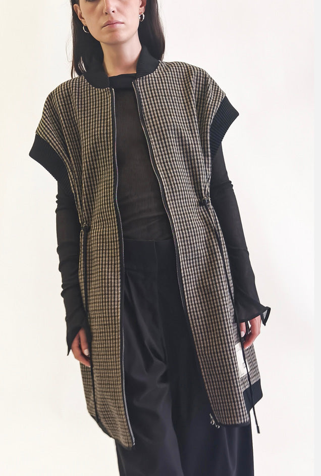 Pied-de-Poule Gilet