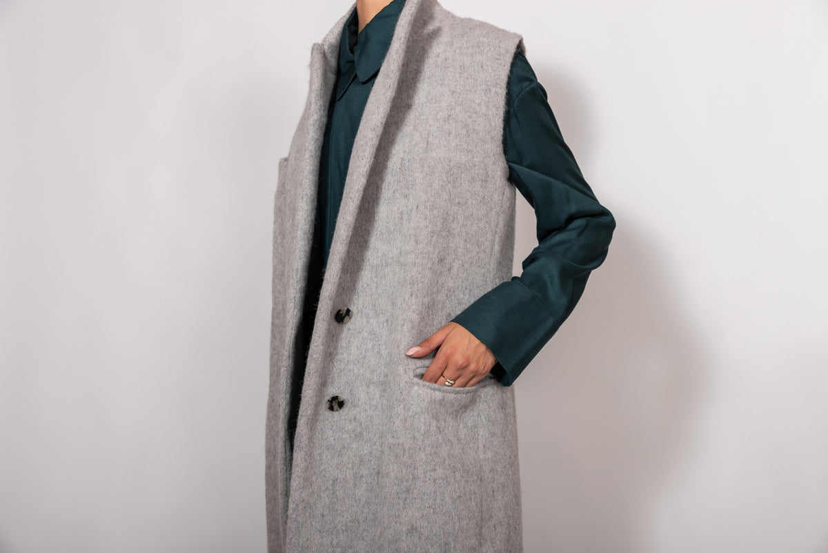 Gilet in eco-velour