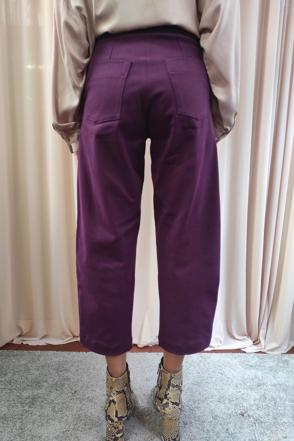 Pantalone in cotone smerigliato