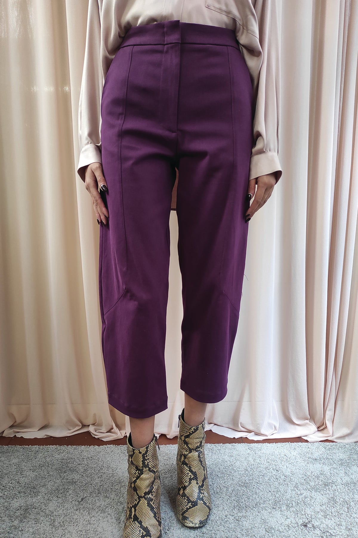 Pantalone in cotone smerigliato