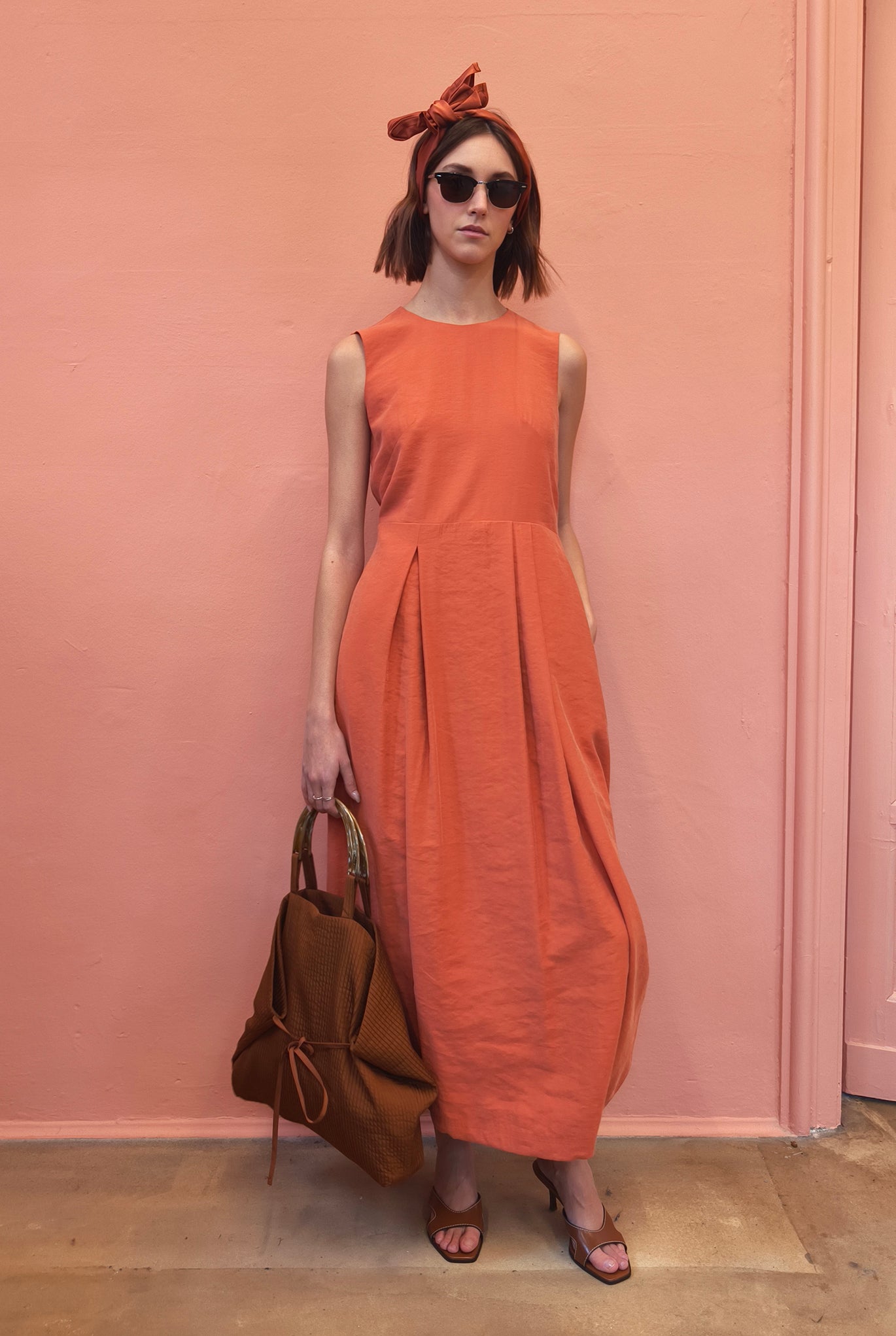 Tulip Orange Dress