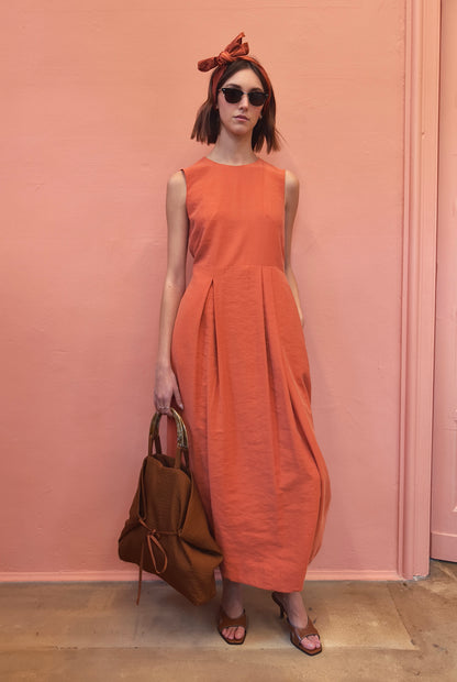 Tulip Orange Dress
