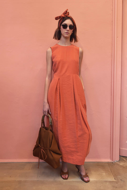 Tulip Orange Dress