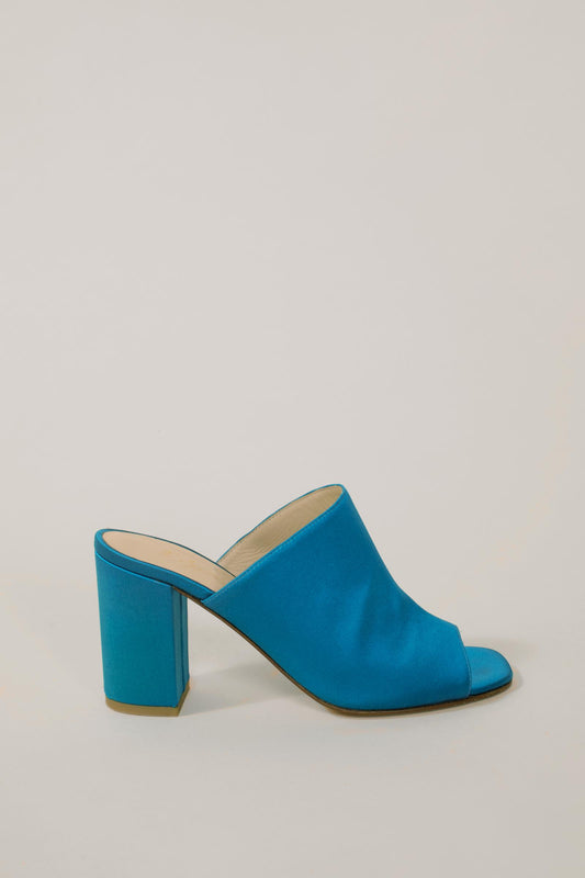 Sandalo open toe in raso