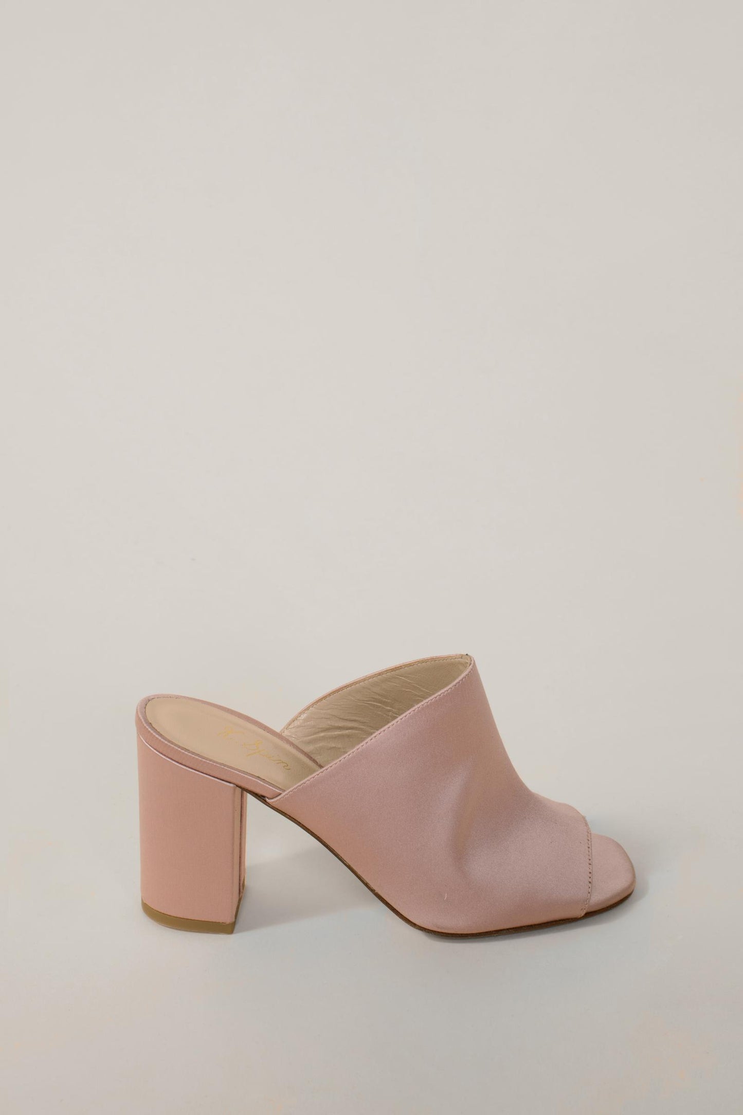 Sandalo open toe in raso